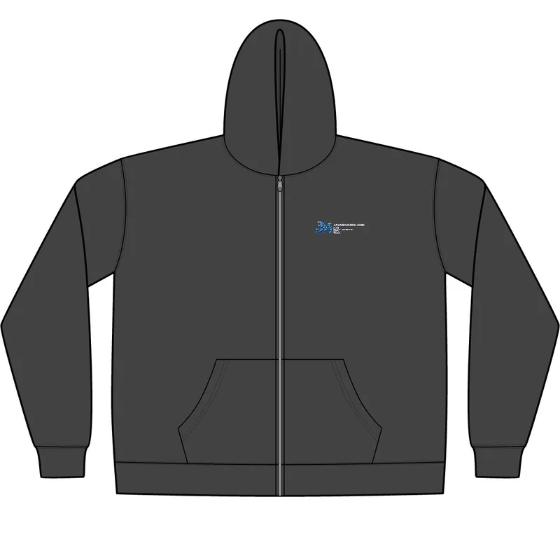 Women's Relax Faded Zip Hood in Faded Black