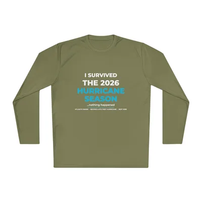 Unisex Lightweight Long Sleeve Tee in Olive Drab Green