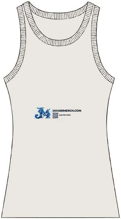 Womens Ribbed Tank in Bone