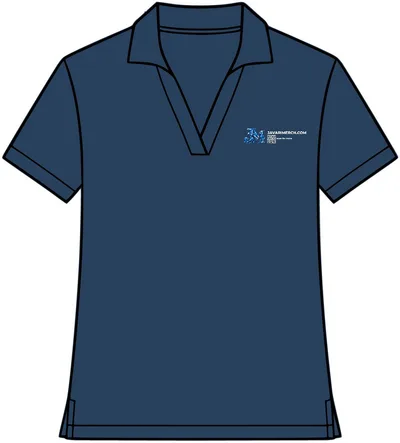 Women's Stretch Jersey Polo in Insignia Blue