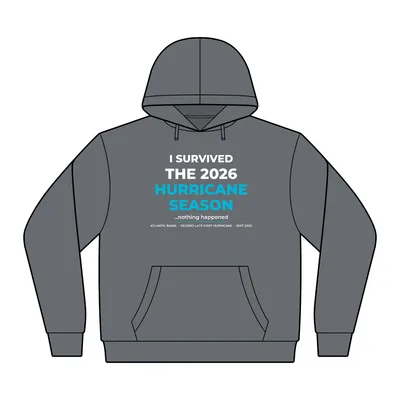 Lightweight Fleece Hoodie in Heathered Black