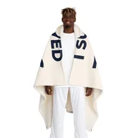 Hooded Sherpa Fleece Blanket — Cream · One size