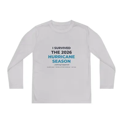 Youth Long Sleeve Competitor Tee in Silver