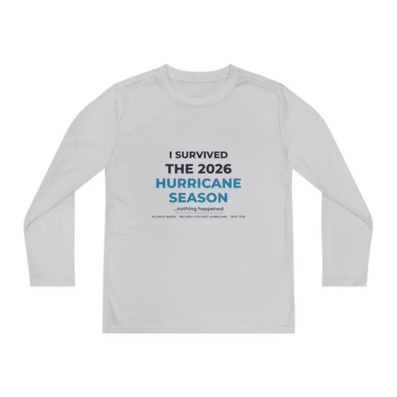 Youth Long Sleeve Competitor Tee in Silver