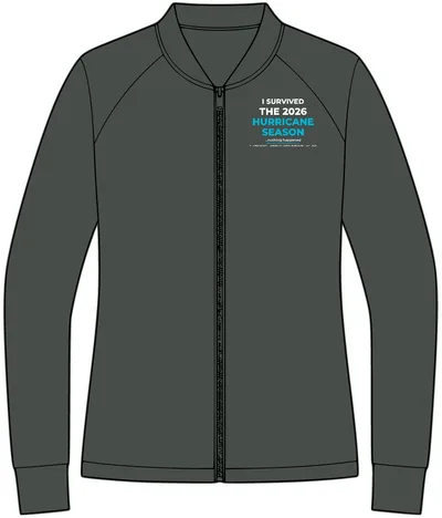 Women's Double-Knit Bomber in Anchor Grey