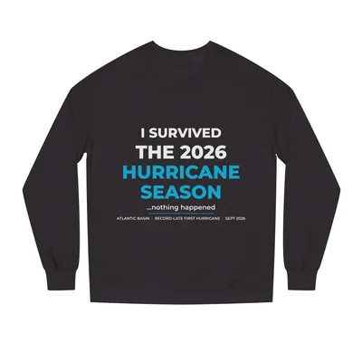Unisex Crew Neck Sweatshirt in Black