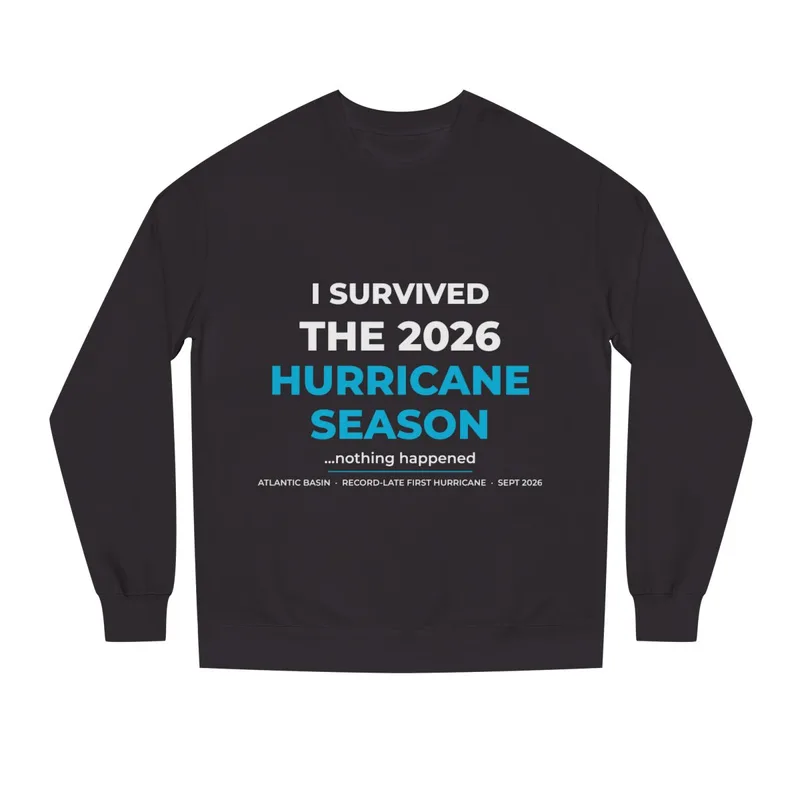 Unisex Crew Neck Sweatshirt in Black