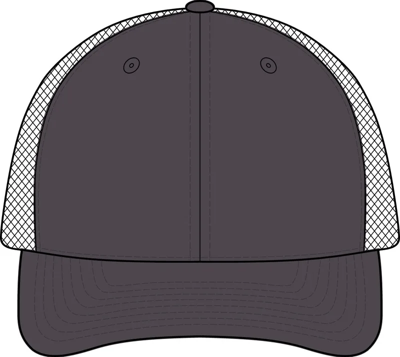 Cap in Charcoal/ Black Split