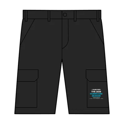 Industrial Cargo Short in Black