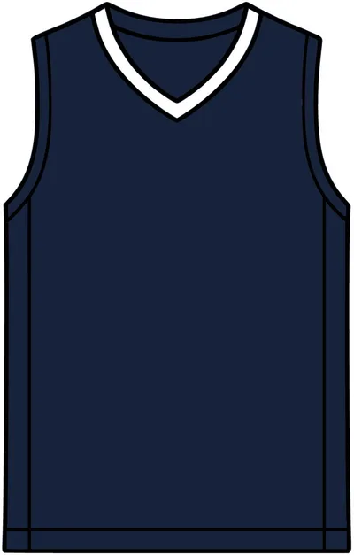Rival Basketball Rev Jersey in True Navy/ White