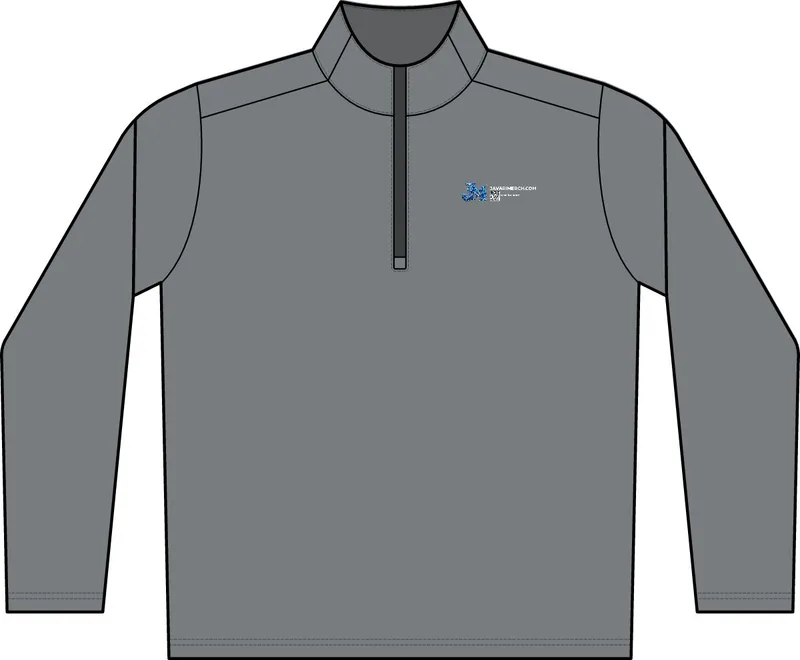 Exchange 1.5 Long Sleeve 1/2-Zip in Graphite Heather