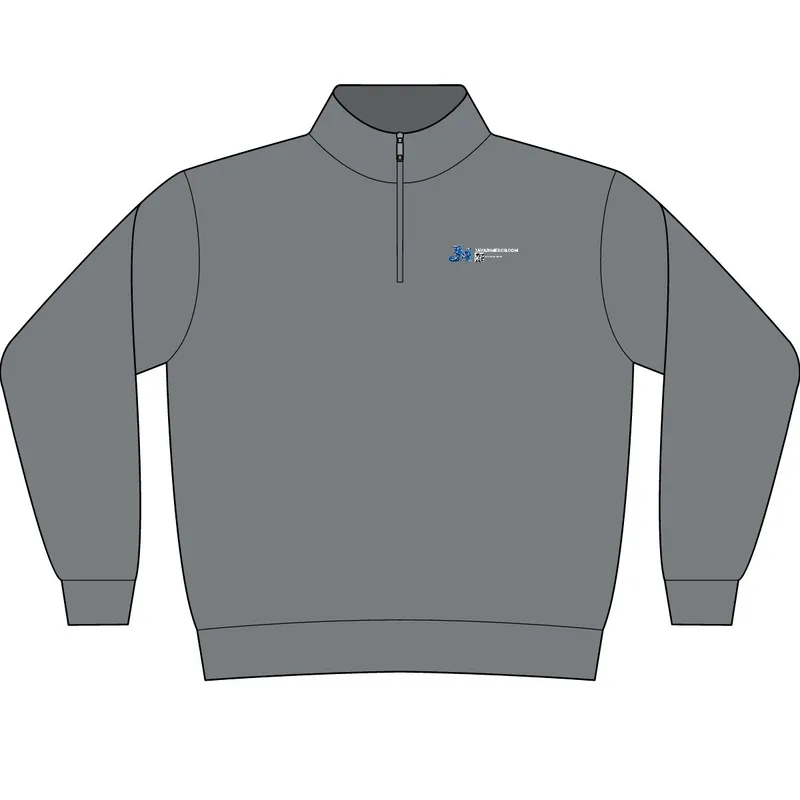 Super Heavyweight 1/4-Zip Pullover Sweatshirt in Graphite Heather