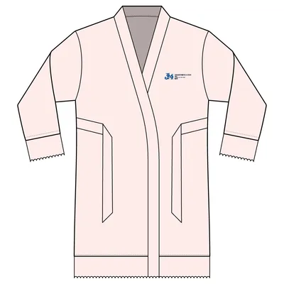 Satin Bridal Robe in Blush