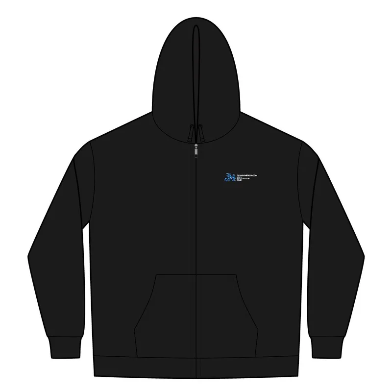 PosiCharge Tri-Blend Wicking Fleece Full-Zip Hooded Jacket in Dark Grey Heather