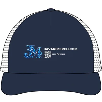 Five-Panel Trucker Cap in Pacific/ Oyster
