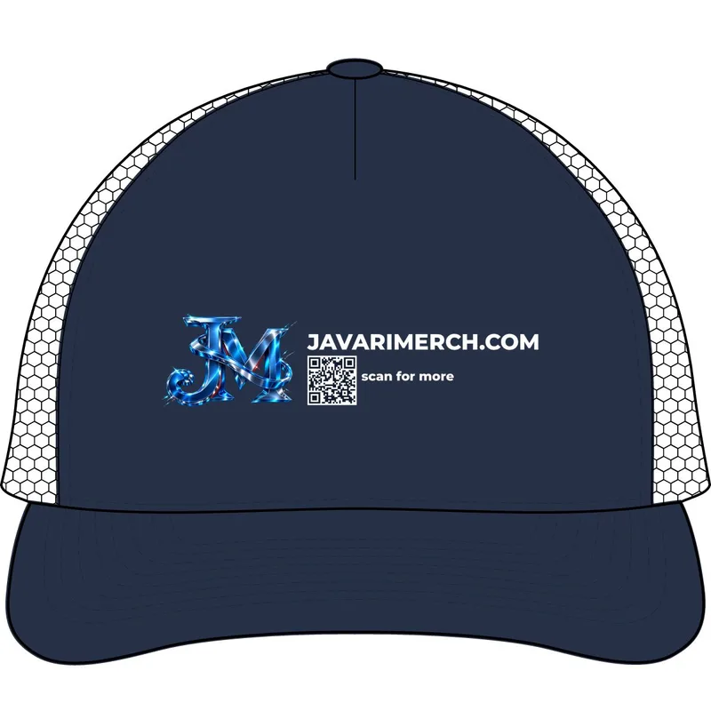 Five-Panel Trucker Cap in Pacific/ Oyster