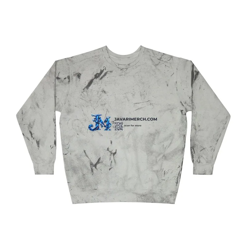 Unisex Color Blast Crewneck Sweatshirt in Smoke