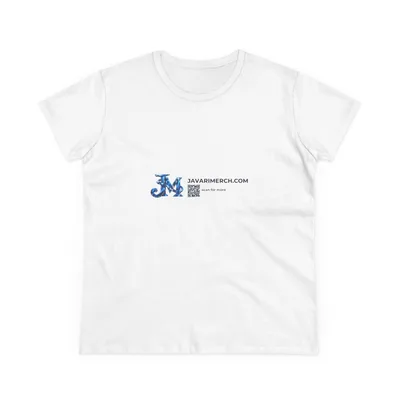 Women's Midweight Cotton Tee in White