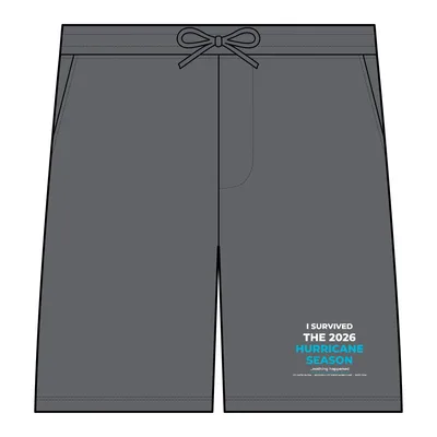 Unisex Pigment-Dyed Fleece Shorts in Pigment Black