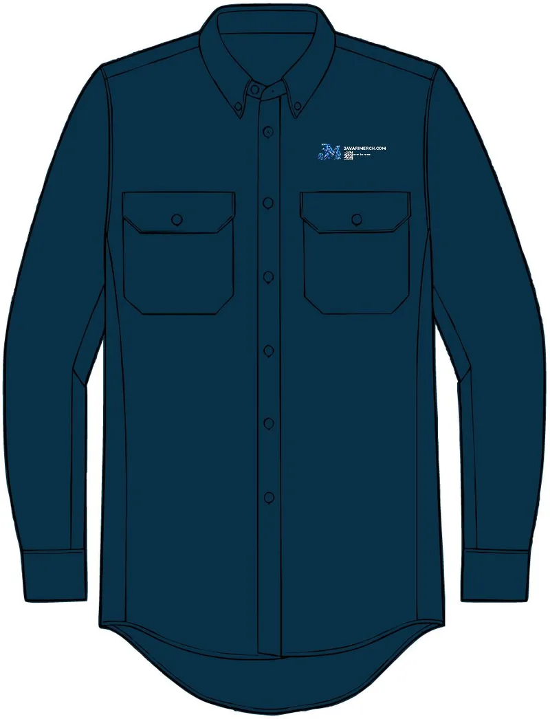 EXCEL FR ComforTouch Dress Uniform Shirt in Navy