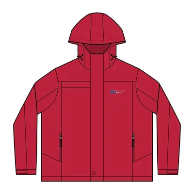 Nootka Jacket in Engine Red/ Black