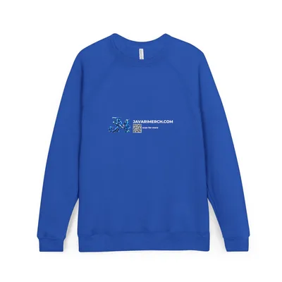 Unisex Sponge Fleece Raglan Sweatshirt in True Royal
