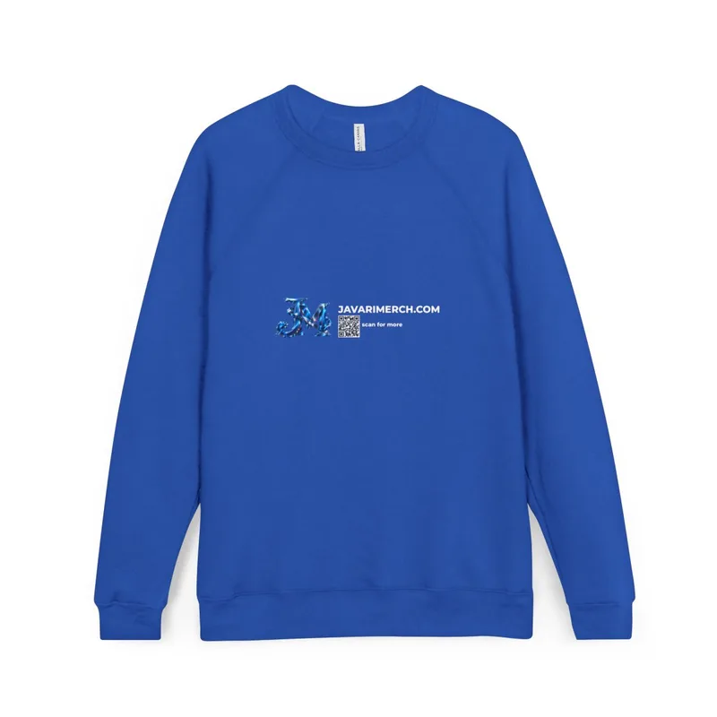 Unisex Sponge Fleece Raglan Sweatshirt in True Royal