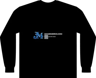 Unisex Sueded Long Sleeve T-Shirt in Black