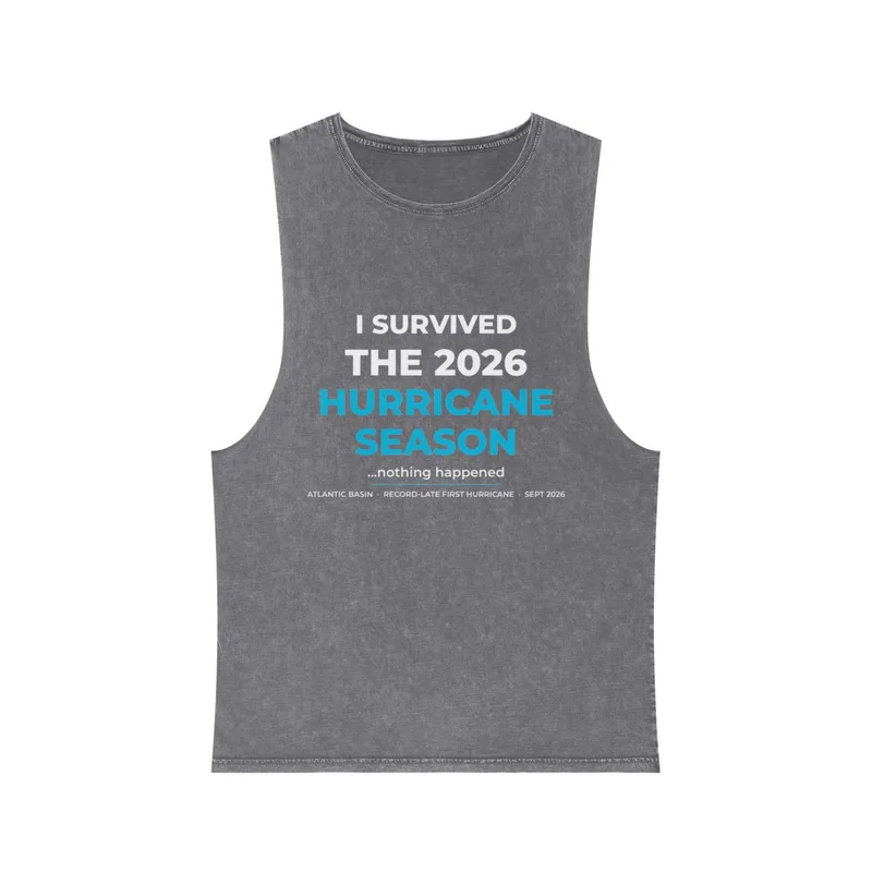 Unisex Stonewash Tank Top in Ash Stone