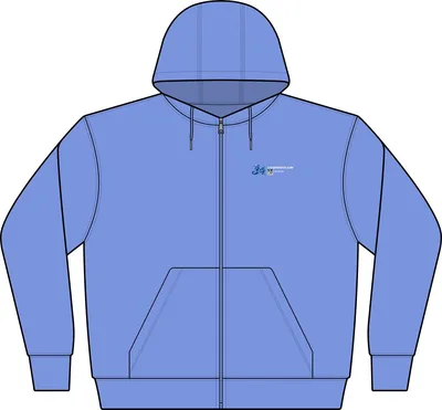 Women's PosiCharge Tri-Blend Wicking Fleece Full-Zip Hooded Jacket in True Royal Heather