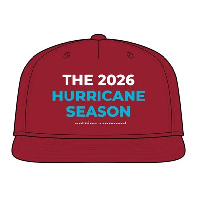 YP Classics Premium 5-Panel Snapback Cap in Deep Red