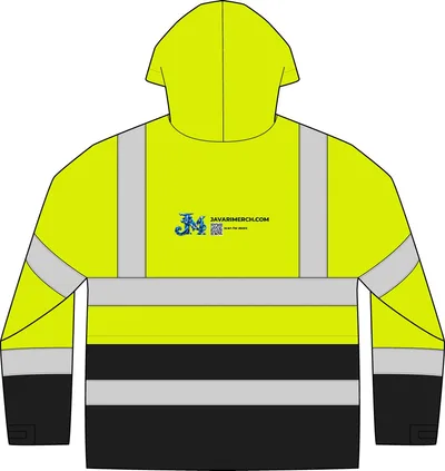 ANSI 107 Class 3 Waterproof Parka in Safety Yellow/ Black