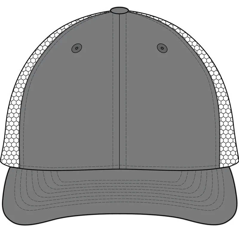 Sustainable Trucker Cap in Charcoal/ Black