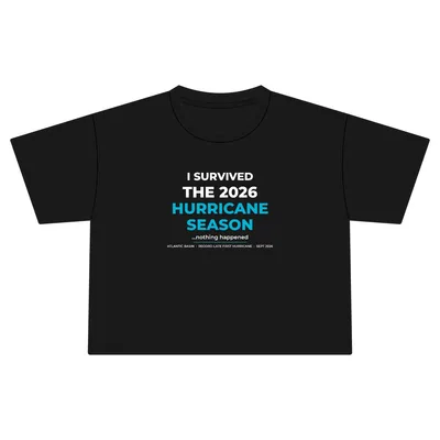 Women's Jersey Crop Tee in Black