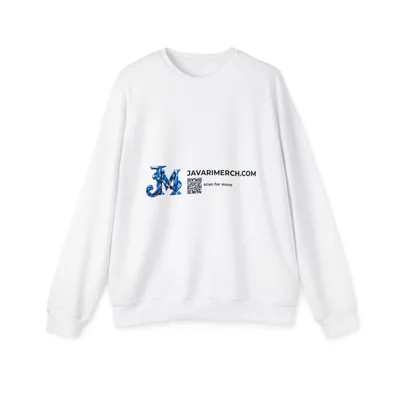 Unisex Drop Shoulder Sweatshirt in White