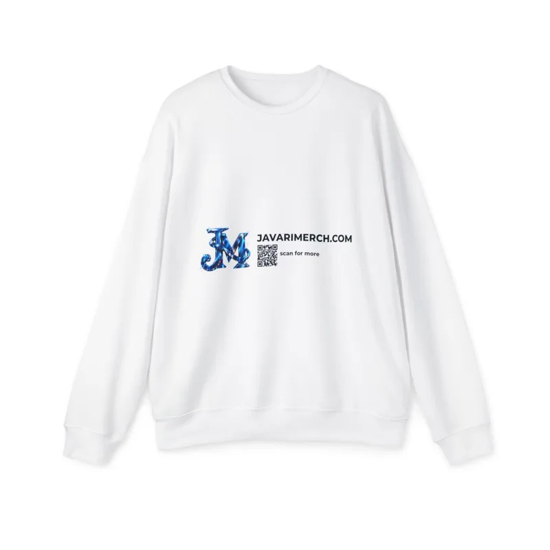 Unisex Drop Shoulder Sweatshirt in White