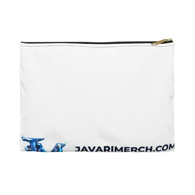 Accessory Pouch in Black zipper