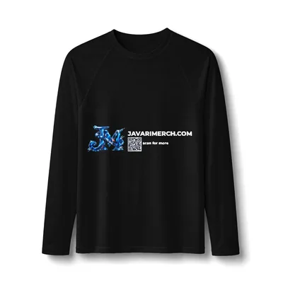 Long Sleeve Rashguard Tee in Black