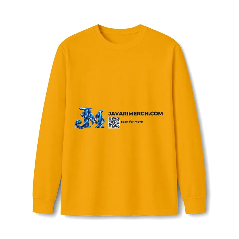 Long Sleeve Core Cotton Tee in Gold