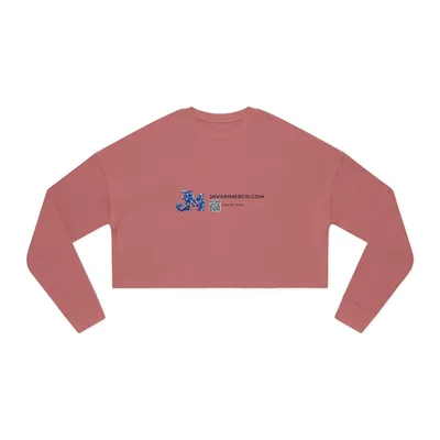 Women's Cropped Sweatshirt in Mauve