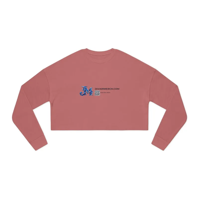 Women's Cropped Sweatshirt in Mauve