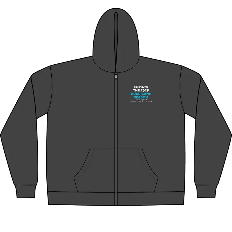 Women's Relax Faded Zip Hood in Faded Black