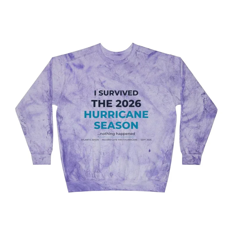 Unisex Color Blast Crewneck Sweatshirt in Amethyst