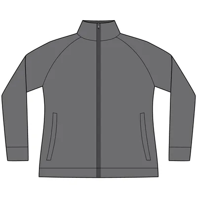 Sport-Wick Stretch Full-Zip Cadet Jacket in Charcoal Grey Heather