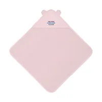 Terry Hooded Towel with Ears (Embroidery) — Ballerina · One size