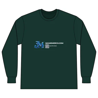 Long Sleeve Core Blend Tee in Dark Green