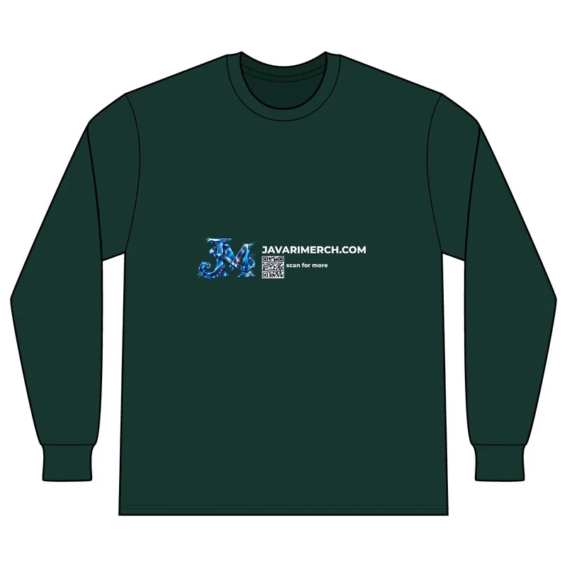 Long Sleeve Core Blend Tee in Dark Green