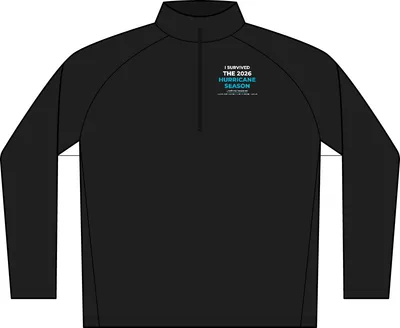 C-FREE Cypress 1/4-Zip in Deep Black
