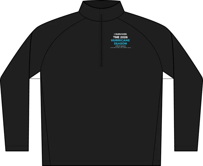 C-FREE Cypress 1/4-Zip in Deep Black