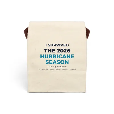 Canvas Lunch Bag With Strap in Natural